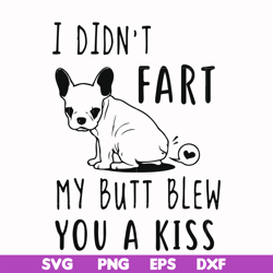 I didn't fart my butt blew you a kiss svg, png, dxf, eps file FN000705