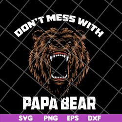 papa bear svg, png, dxf, eps digital file FTD24052116