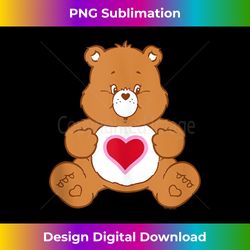care bears vintage tenderheart bear big hug portrait tank top - vintage sublimation png download