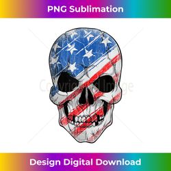 american flag skull retro america usa skull 4th july - png sublimation digital download
