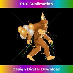 funny bigfoot sasquatch birthday hat balloons design - creative sublimation png download