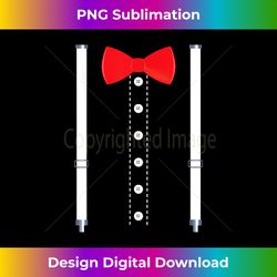 suspenders bow tie costume shirt for boys kids ring bearer - futuristic png sublimation file