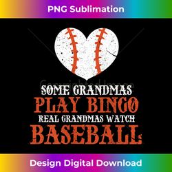 womens some grandmas play bingo real grandmas watch baseball tank top - bohemian sublimation digital download