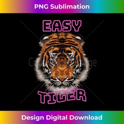 easy tiger - tiger face graphic tee tank top