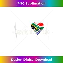 cape town skyline heartbeat south africa flag table mountain tank top - high-resolution png sublimation file