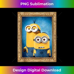 despicable me minions duo framed photo tank top - trendy sublimation digital download