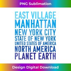 east village manhattan new york planet earth t - decorative sublimation png file