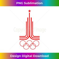 moscow 1980 games sovi8 vintage propaganda. tank top - high-quality png sublimation download