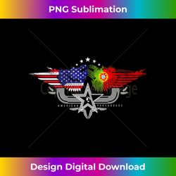 portugal usa flag portuguese american tank top - special edition sublimation png file