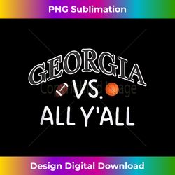 georgia vs. all y'all football basketball tank top - high-resolution png sublimation file