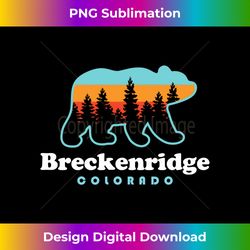 breckenridge colorado bear mountains trees long sleeve - signature sublimation png file