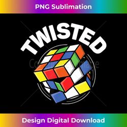 Speed Cubing Puzzle Cuber T Twisted Cube 1 - High-Quality PNG Sublimation Download