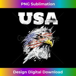 vintage american flag bald eagle - usa tank top