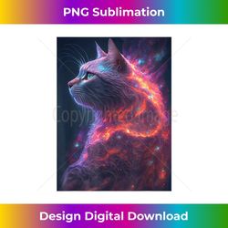 cute cat art for lover cats kitty galaxy kitten space - creative sublimation png download