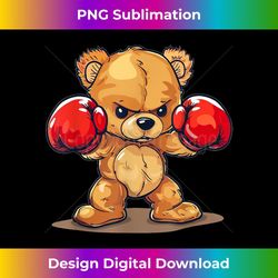 pretty funny teddy bear costume for boxing lovers 1 - instant sublimation digital download