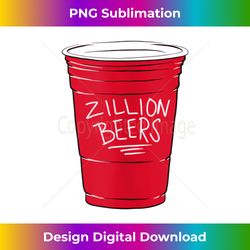 barstool sports zillion beers red cup tank top - modern sublimation png file