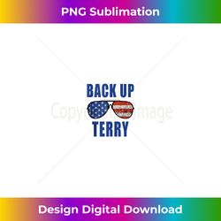Back-Up Terry American Flag USA 4th Of July Sunglasses Tank Top - Digital Sublimation Download File