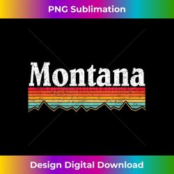 montana retro vintage outdoors mountain graphic design - artistic sublimation digital file
