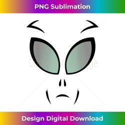 Alien Halloween Costume Funny Alien Face - Instant Sublimation Digital Download
