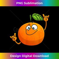 Funny Orange Fruit Novelty Design For Men Women Dancing Food - Exclusive PNG Sublimation Download