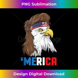 Patriotic Mullet Eagle Pride American Merica Bird Of Prey Tank Top - Elegant Sublimation PNG Download