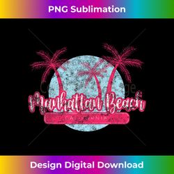 manhattan beach california retro palm tree vintage surf 1 - creative sublimation png download