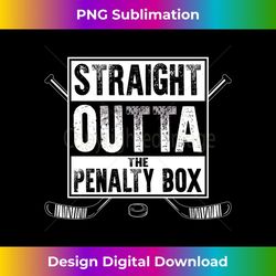 ice hockey player straight outta the penalty box - decorative sublimation png file