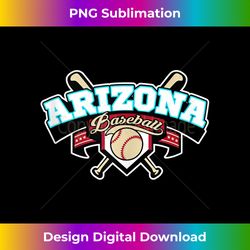 arizona baseball home plate & bat script gameday fan tank top - png transparent sublimation design