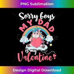 dad is my valentines day unicorn kids baby girl toddler gift - premium sublimation digital download