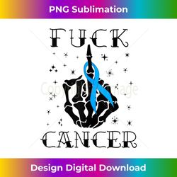 fuck cancer tattoos survivor blue ribbon prostate cancer - sublimation-ready png file
