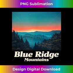 blue ridge mountains graphic - exclusive png sublimation download