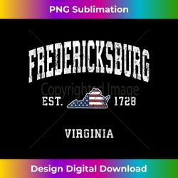 fredericksburg virginia va vintage american flag design - elegant sublimation png download