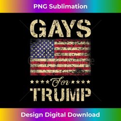 gays for trump stars and stripes american flag - decorative sublimation png file