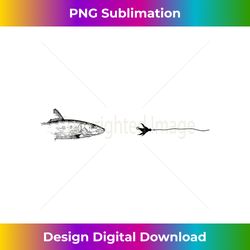 graphic fly fishing hook line - fish bonefish