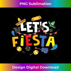 let's fiesta cool mexican party decoration - premium png sublimation file