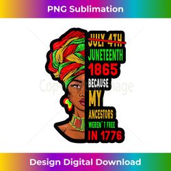 womens july 4th juneteenth 1865 present for african american tank top - trendy sublimation digital download