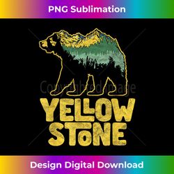 yellowstone national park grizzly illustration graphic - trendy sublimation digital download