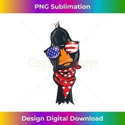 duck 4th of july shirt women duck-lover american flag - decorative sublimation png file