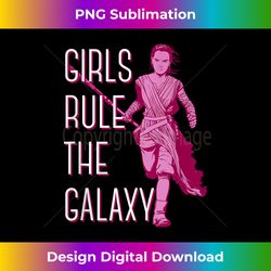 star wars episode 7 rey girls rule the galaxy tank top 2 - retro png sublimation digital download