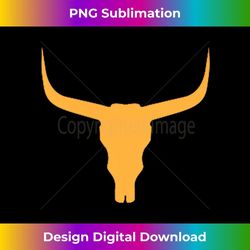 texas bull skull front back graphic print 1 - exclusive png sublimation download