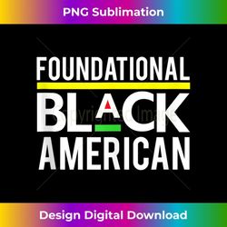 foundational black american tank top - stylish sublimation digital download