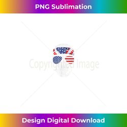 american flag skull july 4th - high-quality png sublimation download