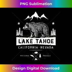 lake tahoe national park california nevada vintage bear men tank top - premium sublimation digital download