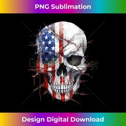 american flag skull july 4th - signature sublimation png file
