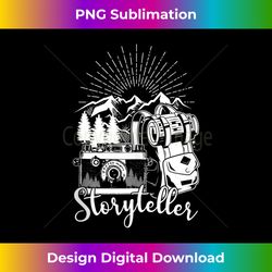 storyteller photographer nature mountains photography photo tank top - exclusive png sublimation download