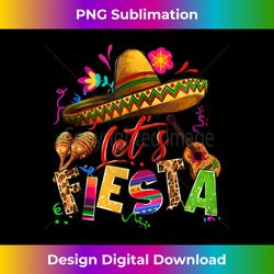 let's fiesta cinco de mayo fiesta squad sombrero hat mexican tank top - instant sublimation digital download