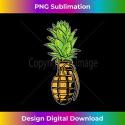 pineapple grenade hawaiian military cool fruit lover gifts tank top - png sublimation digital download