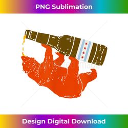 bear drinking beer chicago flag t shirt - png sublimation digital download