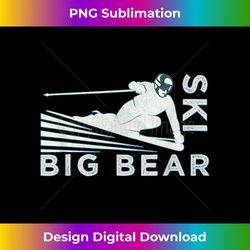 retro snow ski - ski big bear t 2