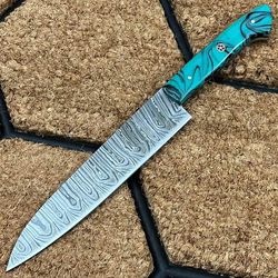 custom handmade damascus steel chef knife